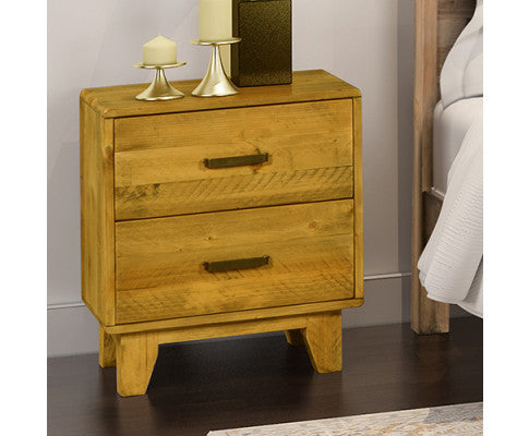 WOODVINCE SCANDINAVIAN DOUBLE OR QUEEN 5 PIECE (DRESSER) BEDROOM SUITE - ANTIQUE LIGHT BROWN