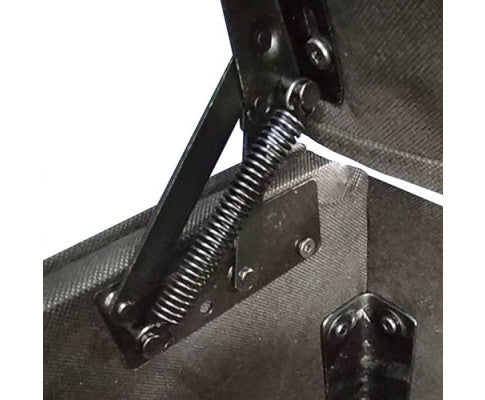 KING RIDGEN VELVET FABRIC BED FRAME WITH STORAGE - BLUE