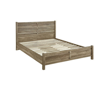 KING ALVARRO BED FRAME - OAK