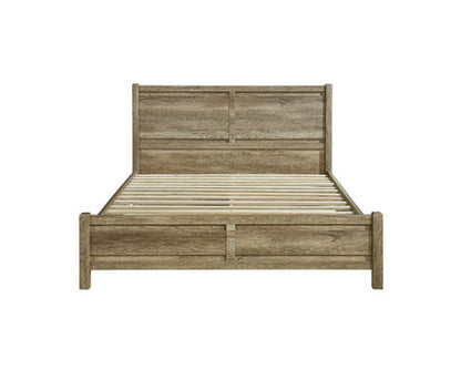 QUEEN ALVARRO BED FRAME - OAK
