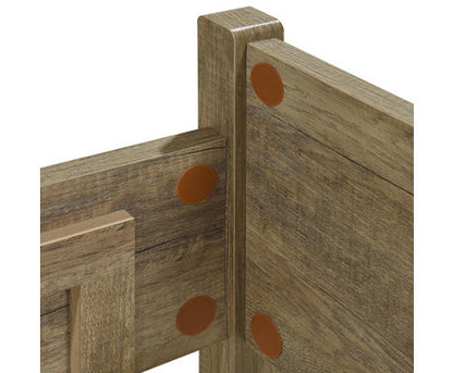 KING ALVARRO BED FRAME - OAK