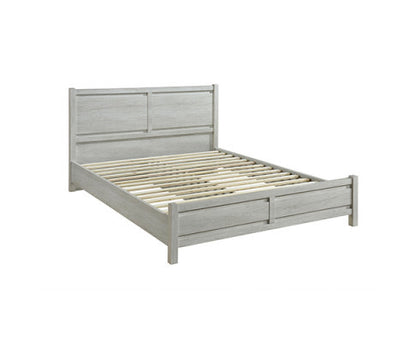 QUEEN ALVARRO BED FRAME - WHITE ASH