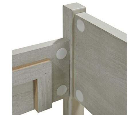 QUEEN ALVARRO BED FRAME - WHITE ASH