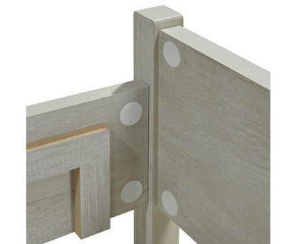 QUEEN ALVARRO BED FRAME - WHITE ASH