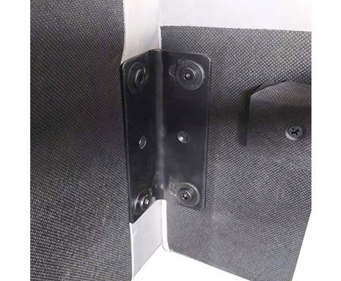 KING JAYDEN FABRIC BED FRAME - VELVET GREY