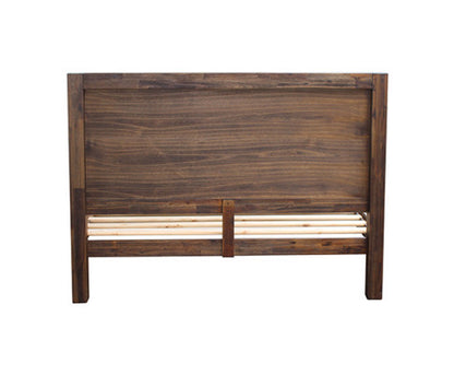 KING NOWRA ACACIA BED FRAME - CHOCOLATE