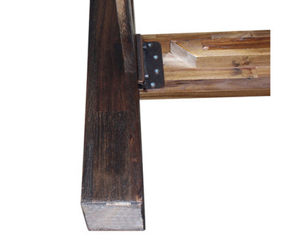 KING NOWRA ACACIA BED FRAME - CHOCOLATE