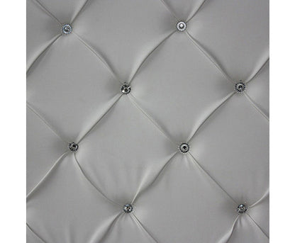 QUEEN SIRENE LEATHERETTE  BED - WHITE