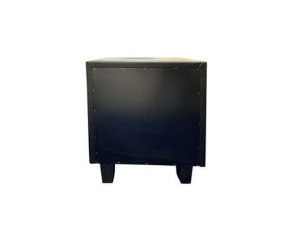 CAHRLEIGH 2 DRAWER BEDSIDE TABLE - BLACK