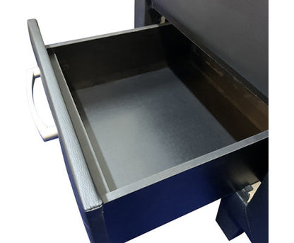 CAHRLEIGH 2 DRAWER BEDSIDE TABLE - BLACK