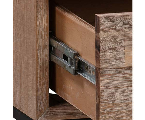 GAILE 2 DRAWER BEDSIDE TABLE - TEA