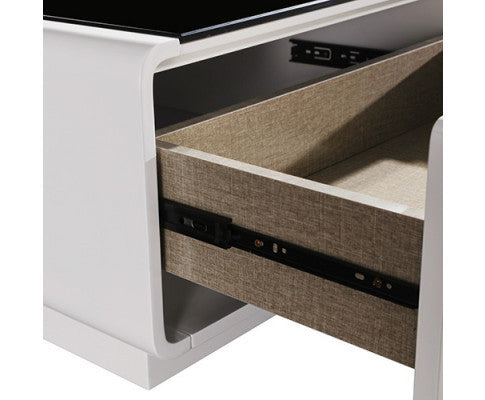 NIGELIA 2 DRAWER COFFEE TABLE - BLACK & WHITE