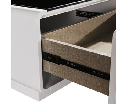 NIGELIA 2 DRAWER COFFEE TABLE - BLACK & WHITE