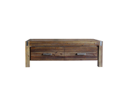 NOWRA 2 DRAWER COFFEE TABLE - CHOCOLATE
