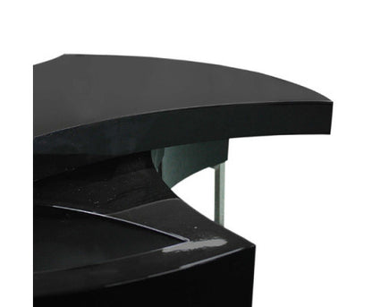 GLISHIA ADJUSTABLE ROUND COFFEE TABLE - BLACK