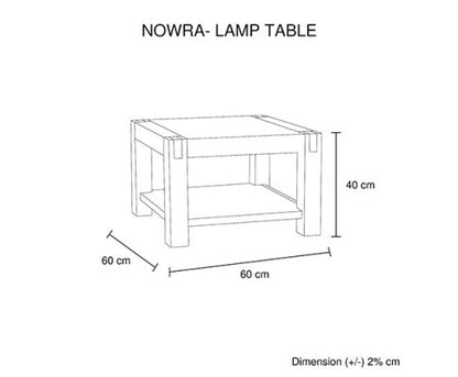 NOWRA LAMP TABLE - CLASSIC OAK