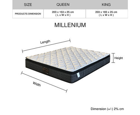 QUEEN WALKEN BONNELL SPRING WITH QUILTED TOP FOAM MATTRESS - MEDIUM