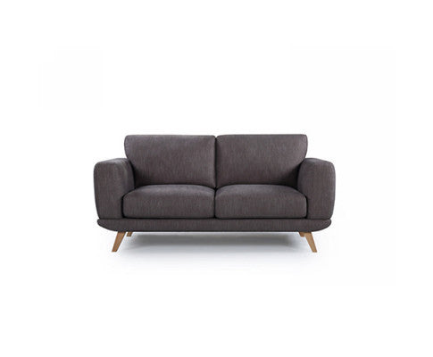 ALASKA 3 + 2 SEATER FABRIC SOFA  LOUNGE SET - BROWN