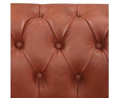 SHILOAH 3 + 2 SEATER PU LEATHER  SOFA  LOUNGE SET - BROWN