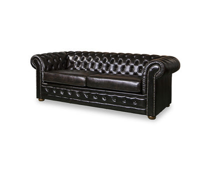 ALONDRA 3+2+1 SEATER GENUINE LEATHER SOFA LOUNGE SET - BROWN