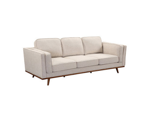 NAILAH 3 + 2 +1 SEATER FABRIC  SOFA  LOUNGE SET - BEIGE