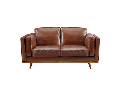 NAILAH 3 + 2 +1 SEATER LEATHERETTE  SOFA  LOUNGE SET - BROWN