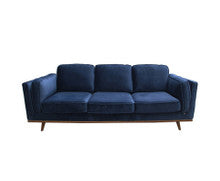 NAILAH 3 + 2 + 1 SEATER FABRIC  SOFA  LOUNGE SET - BLUE