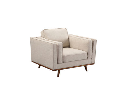 NAILAH 3 + 2 +1 SEATER FABRIC  SOFA  LOUNGE SET - BEIGE