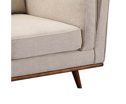 NAILAH SINGLE SEATER FABRIC  SOFA - BEIGE