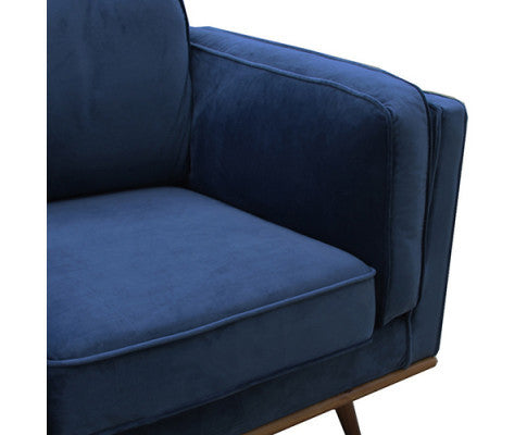 NAILAH SINGLE SEATER FABRIC  SOFA - BLUE