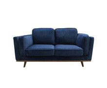 NAILAH 2 SEATER FABRIC  SOFA - BLUE