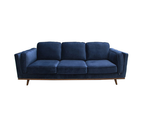 NAILAH 3 SEATER FABRIC  SOFA - BLUE