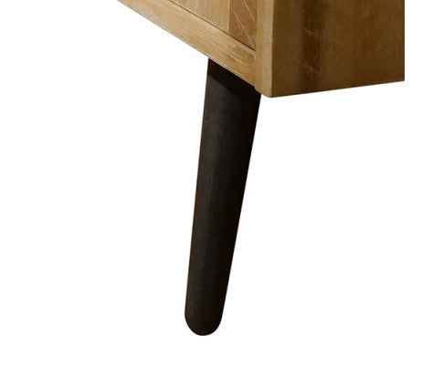 DAMIANE 4 DRAWER TALLBOY - NATURAL WOOD