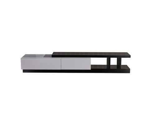 BAYLOR TV CABINET - GLOSSY BLACK & WHITE