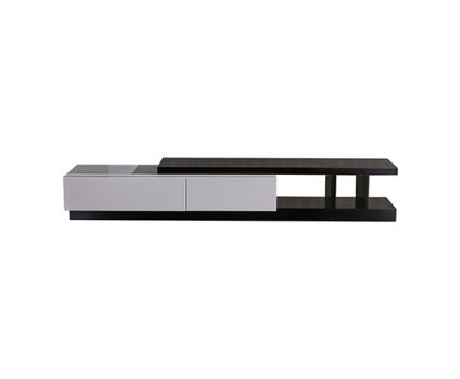 BAYLOR TV CABINET - GLOSSY BLACK & WHITE