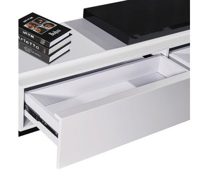 BAYLOR TV CABINET - GLOSSY BLACK & WHITE
