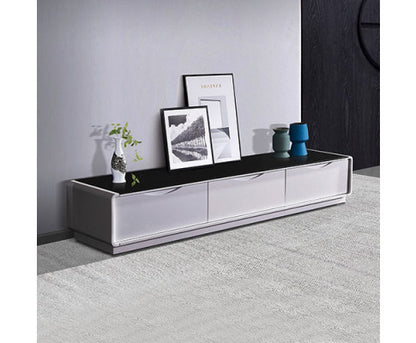 NIGELIA TV CABINET ENTERTAINMENT UNIT - BLACK & WHITE