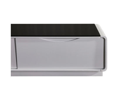 NIGELIA TV CABINET ENTERTAINMENT UNIT - BLACK & WHITE