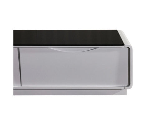 NIGELIA 2 DRAWER COFFEE TABLE - BLACK & WHITE
