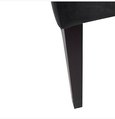 PANCHEX  (US01M)  BYCAST  LEATHER  DINING CHAIR SET x 2  - BLACK