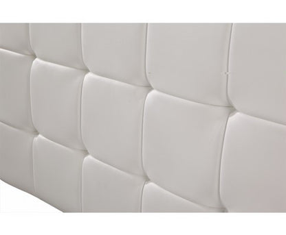 SWARZ (V63-768265)  QUEEN  DELUXE  LEATHERETTE HEADBOARD BEDHEAD - WHITE