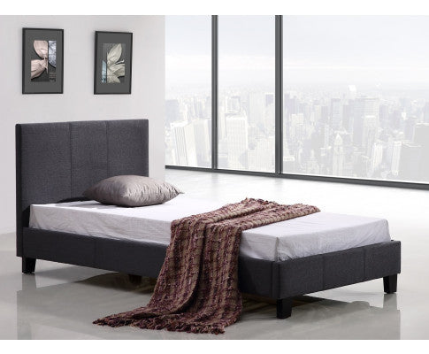 Single Harley Fabric Bed - Grey