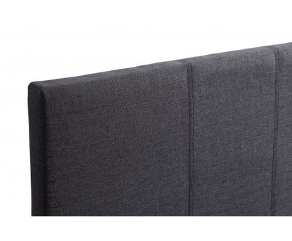 SINGLE HARLEY FABRIC BED - GREY