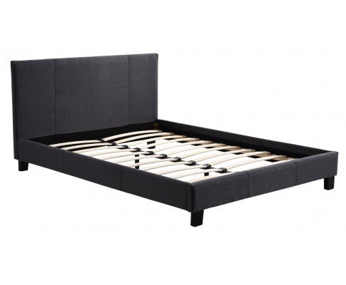 QUEEN NAIYAH LINEN FABRIC BEDFRAME - GREY
