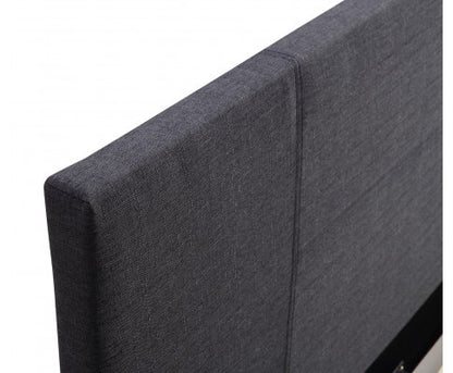 QUEEN NAIYAH LINEN FABRIC BEDFRAME - GREY