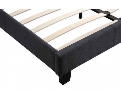 QUEEN NAIYAH LINEN FABRIC BEDFRAME - GREY