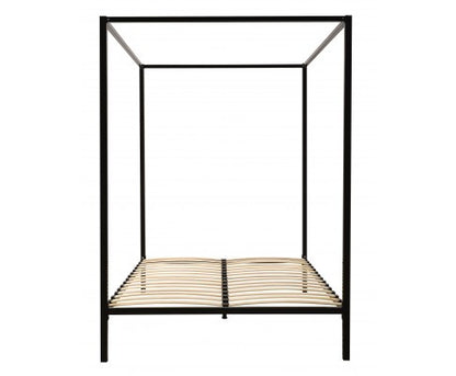 DOUBLE REFLEX 4 POSTER METAL BED (V63-817853 ) - BLACK