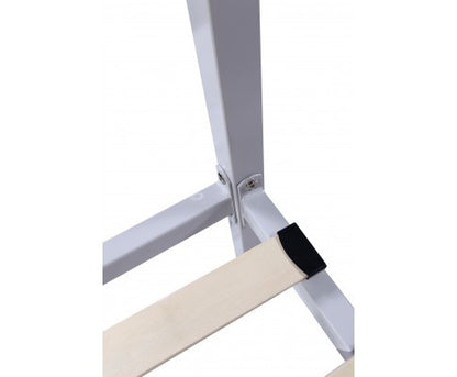 QUEEN  4 POSTER METAL BED ( V63-819523) - CREAM/OFF WHITE