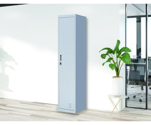 Kenzie Padlock - Operated One-door Office - Gym - Storage - Shed - Locker - Grey