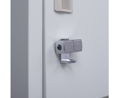 KENZIE PADLOCK - OPERATED ONE-DOOR  OFFICE - GYM - STORAGE - SHED - LOCKER - GREY